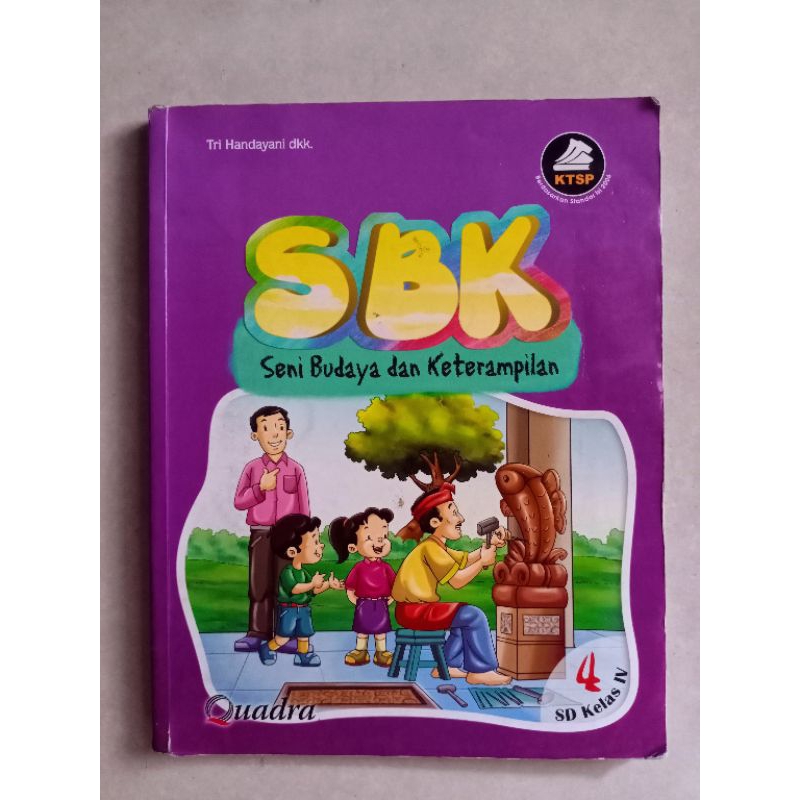 Buku Cetak SBK Kelas 4 SD 
bekas pernah dipakai
Masih layak pakai  kondisi ±80%
