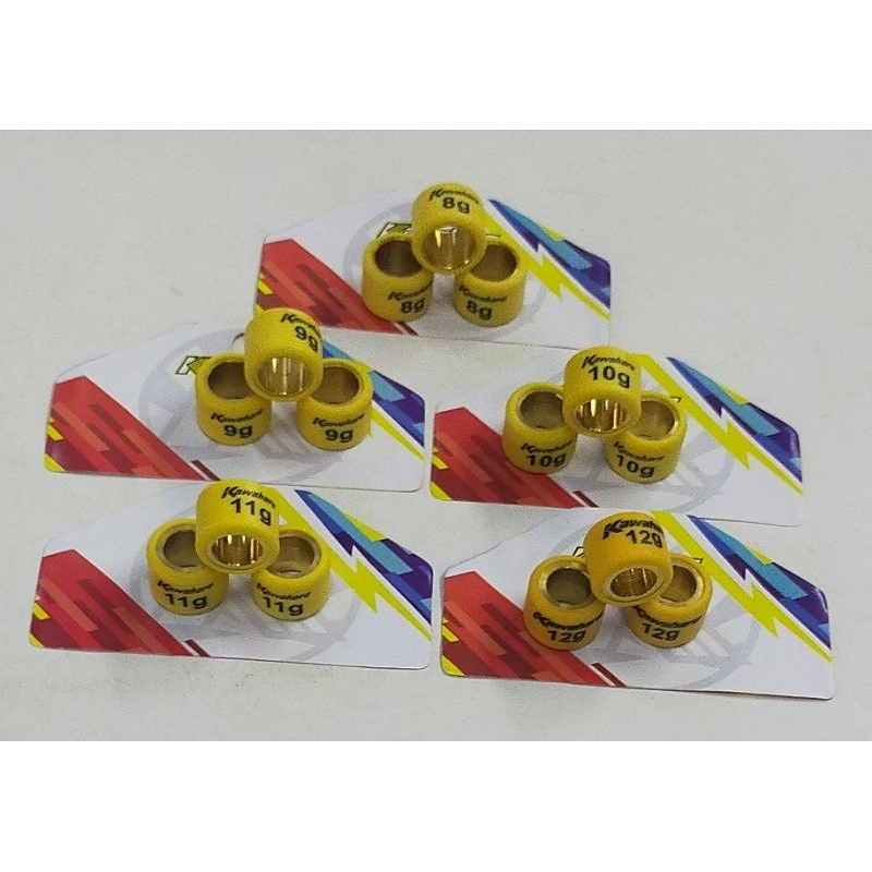 ROLLER RACING KAWAHARA 3 BIJI UKURAN 8GRAM/9GRAM/10GRAM/11GRAM/12GRAM UNTUK MOTOR BEAT FI BEAT ESP B