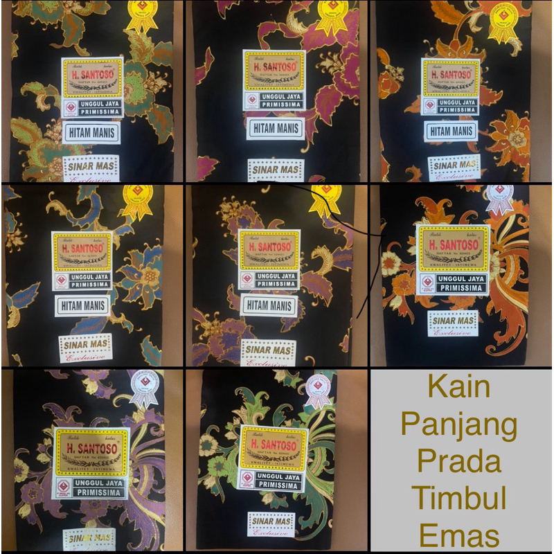 kain Panjang santoso prada emas | Kain Jarik Premium| unggul jaya
