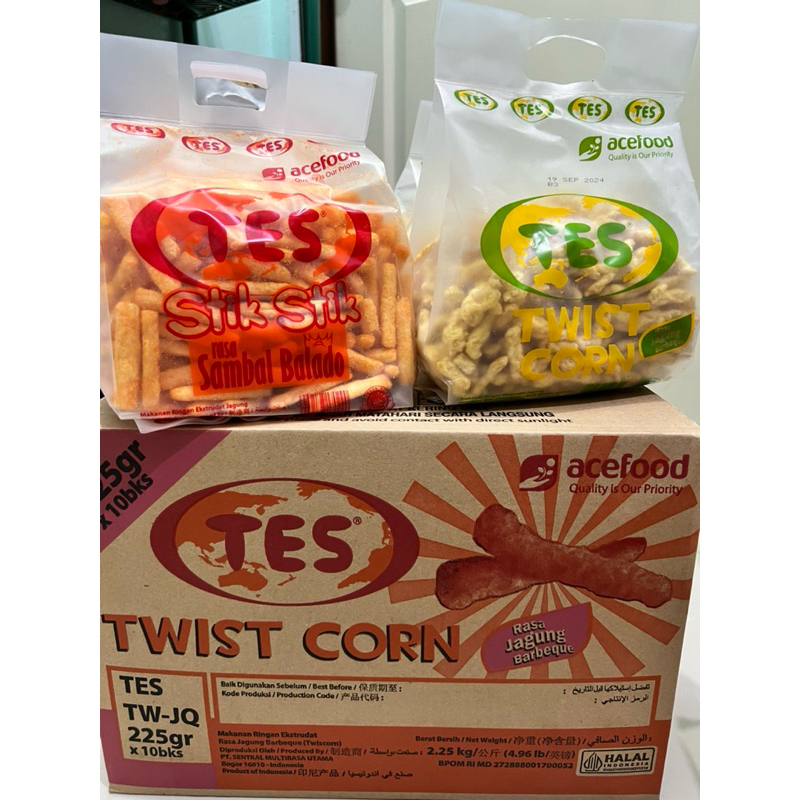 

SNACK STIK TES BALADO & TWIST JAGUNG BARBERQUE Original