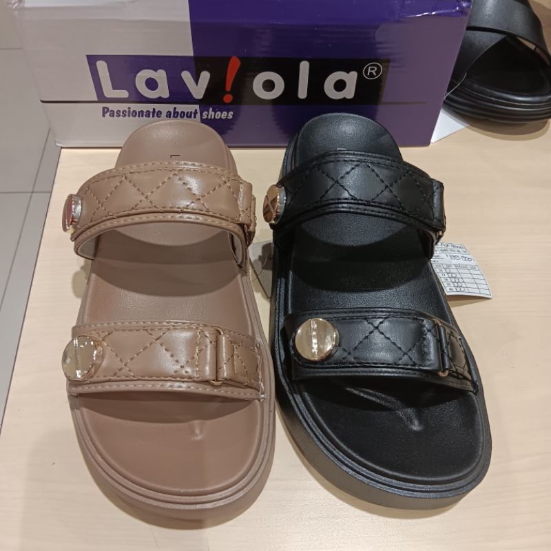 Sandal wedges wanita Laviola