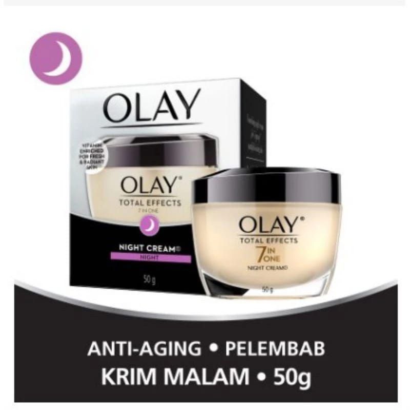 Olay Total Effect 7 in 1 Night cream 50gr( krim malam)