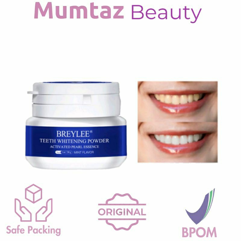 BREYLEE | [BPOM] Breylee Teeth Whitening Powder | Breylee Pemutih Gigi
