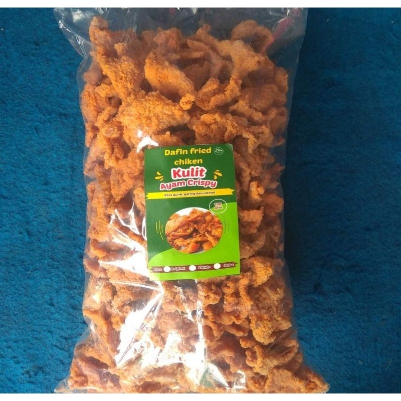 

Keripik kulit ayam crispy rasa original 200gr, kacang telur, samosa, koro kupas pedas, pastel abon, nastar, madumongso