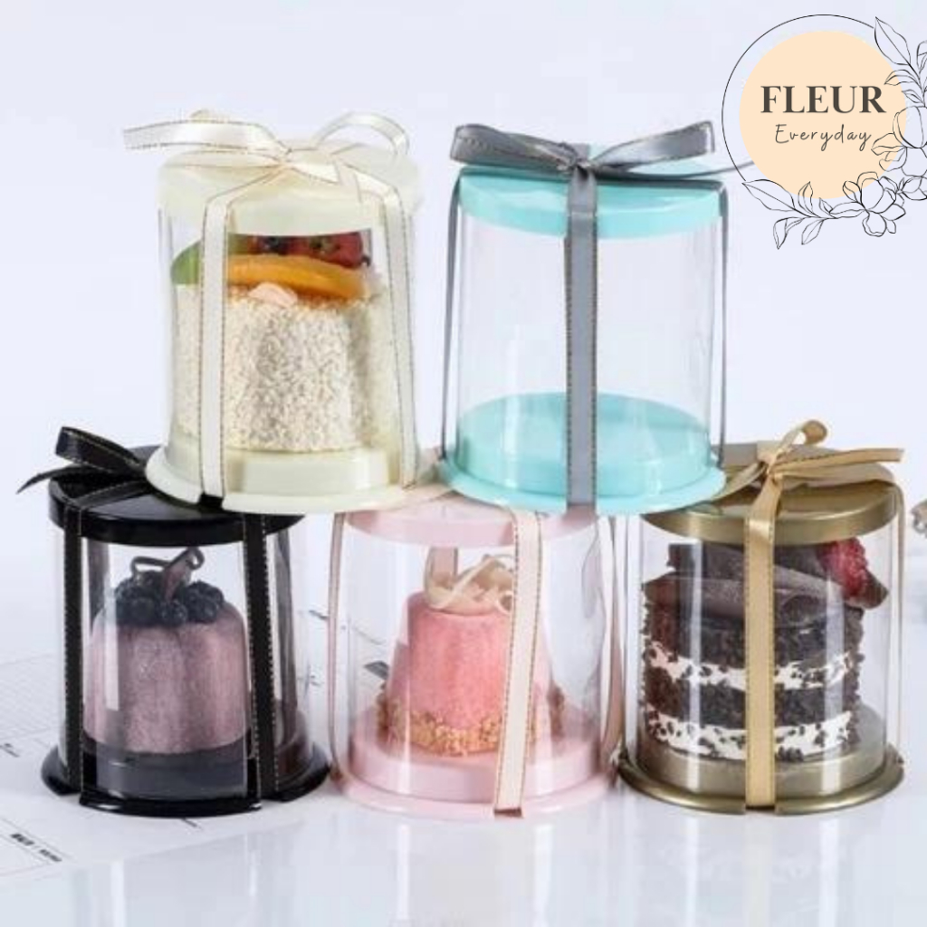 BOX KUE BULAT MINI box packing kue ulang tahun mika kue hampers box kue lebaran