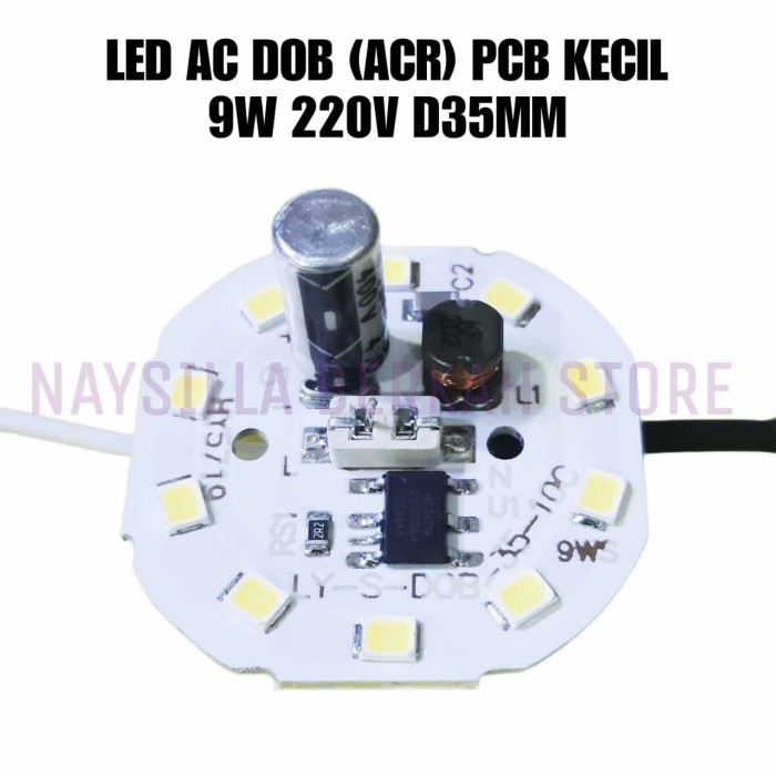 PCB LED AC 9W 220V DOB (ACR) UKURAN PCB KECIL DIAMETER 35MM