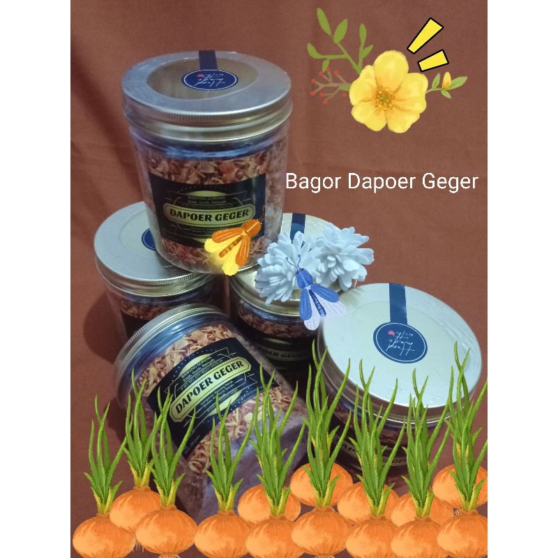 

bawang goreng asli brebes no tepung kemasan toples 600 ml