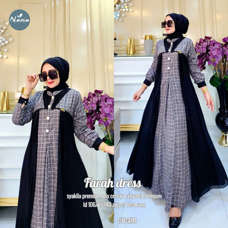 GAMIS DRESS FARAH ORIGINAL BY NANIA