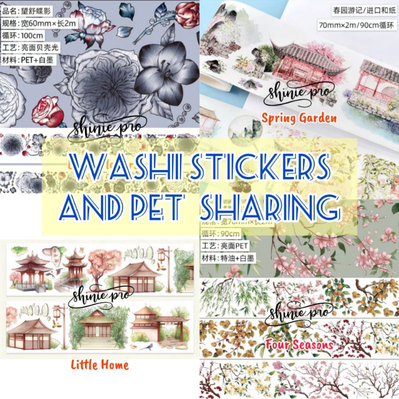 

[Sharing] Washi Stickers & PET Mixed