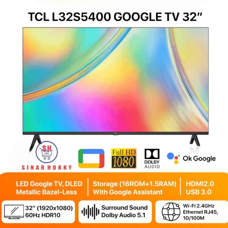 LED TV TCL 32S5400 GOOGLE TV