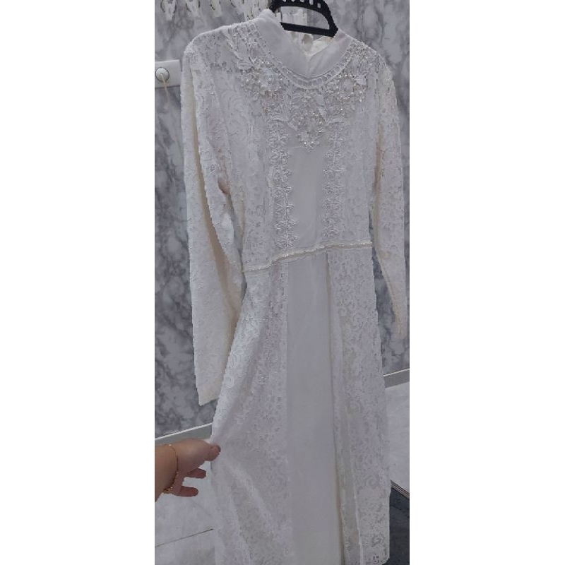 gamis lebaran putih H3