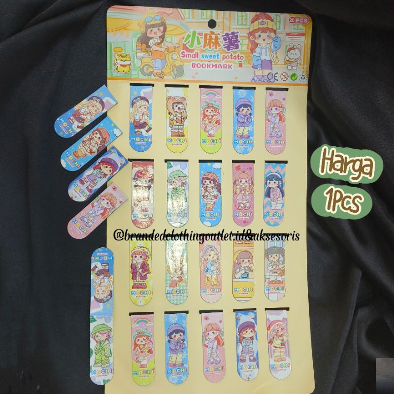 

PEMBATAS BUKU MAGNET KARAKTER LUCU / PEMBATAS BUKU GLITTER / CUTE MAGNET BOOKMART / PKB6861