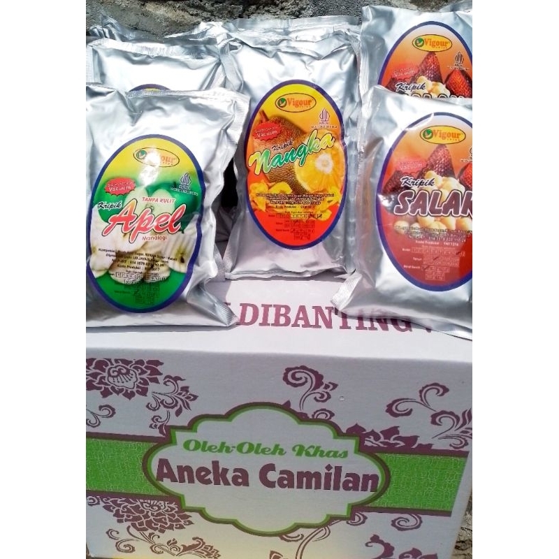 

Paket KeripikBuah Vigour 10pcs (Apel,Nangka&Salak) @50gr