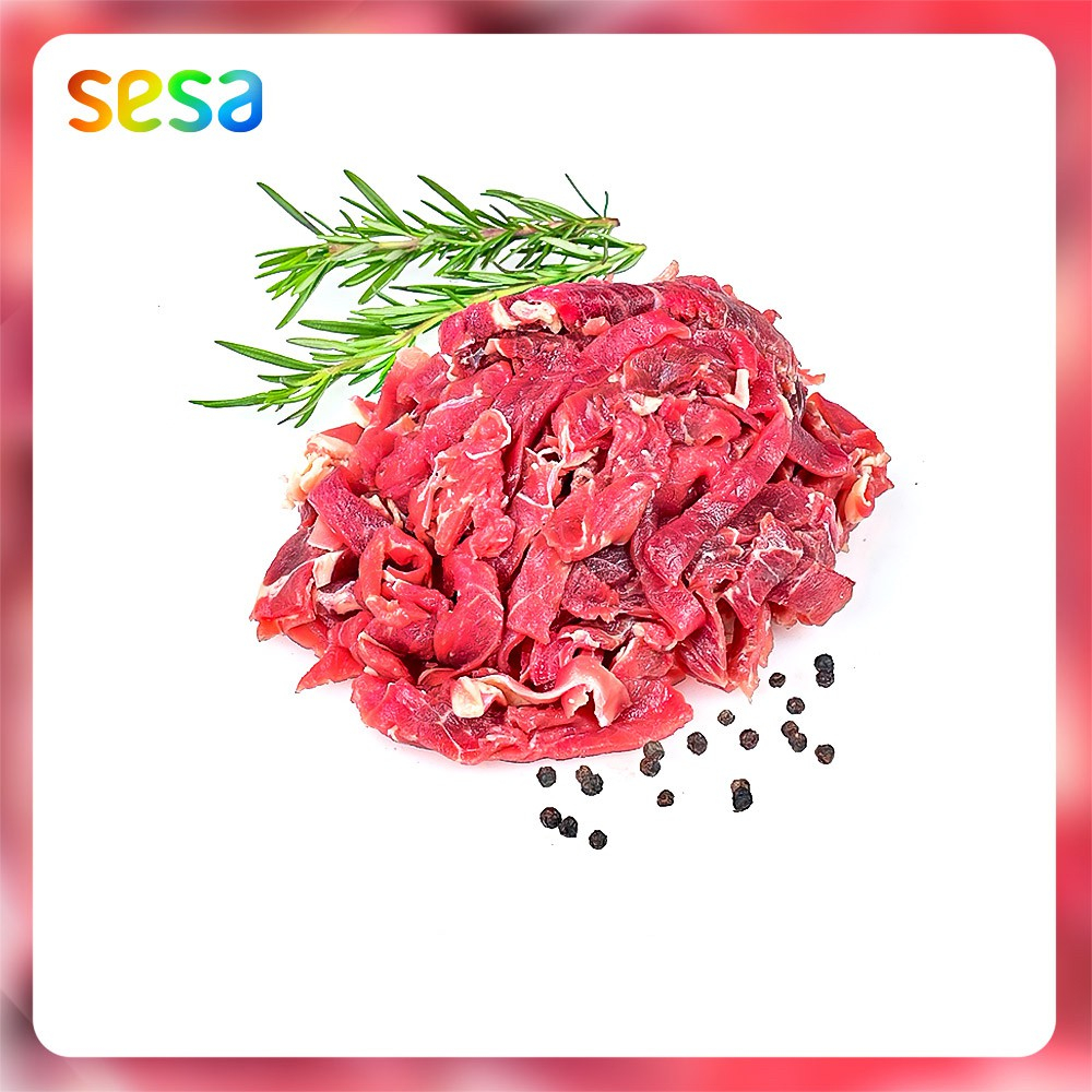 

GRASS FED Beef Stir Fry Beku Halal 500gr - Daging Sapi Frozen Food
