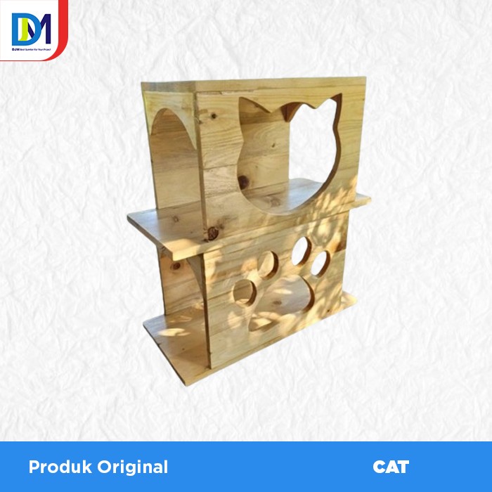 Rumah Kandang Kucing Kayu