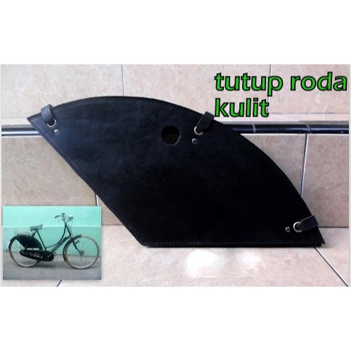 TUTUP RUJI SEPEDA ONTHEL TUTUP RODA ONTHEL MODEL POLOS MINIMALIS KULIT ASLI AKSESORIS ONTHEL