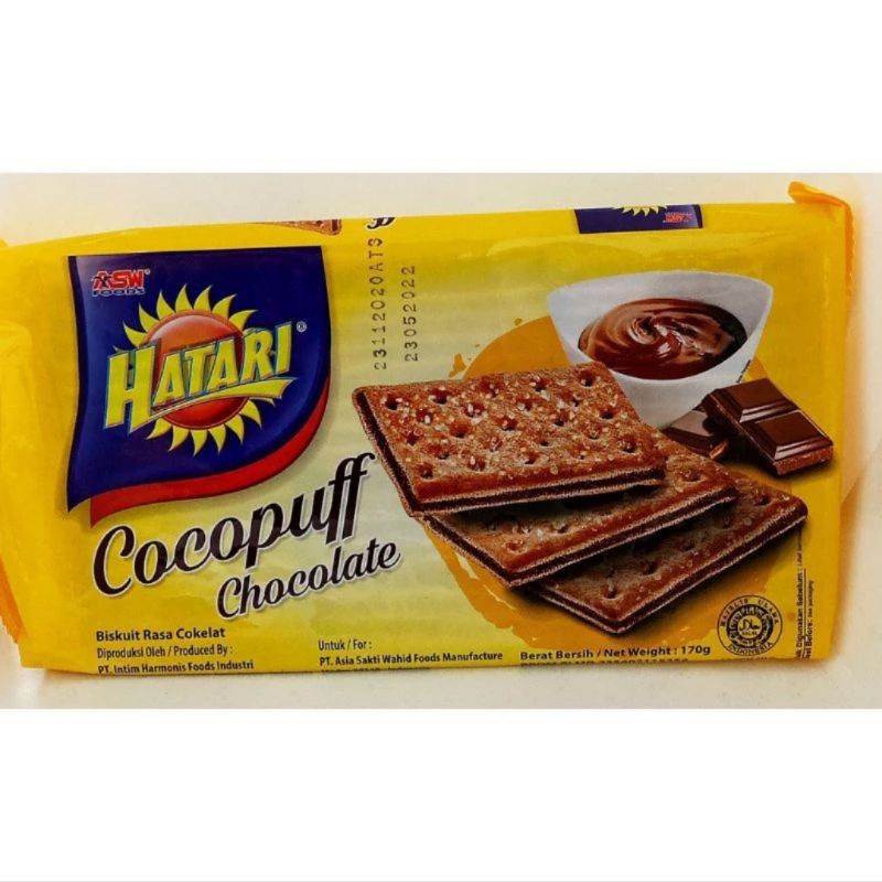 

ASW HATARI BISKUIT RASA COKELAT - COCOPUFF CHOCOLATE 170GR