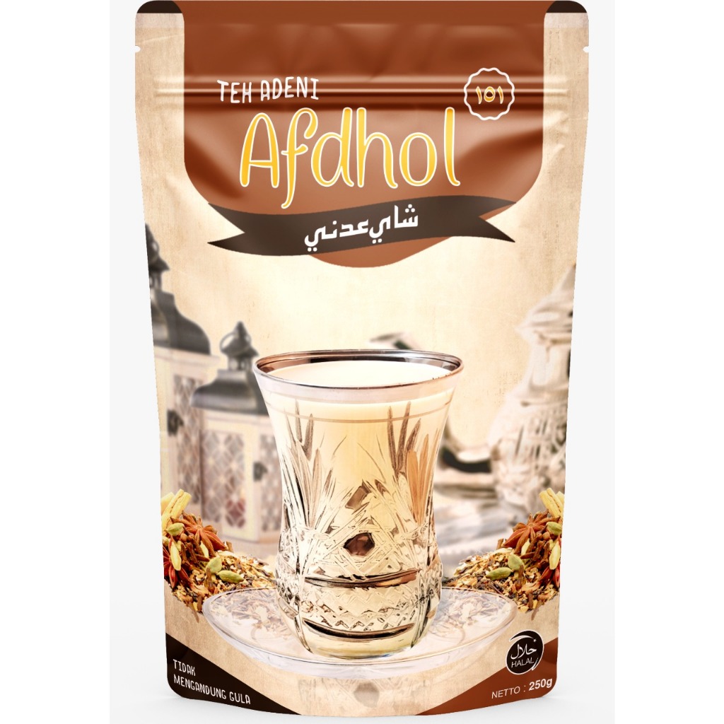 

Teh Adni Adeni Tea Afdhal Bubuk Minuman Teh Dengan Herba Rempah - rempah Tidak Mengandung Gula