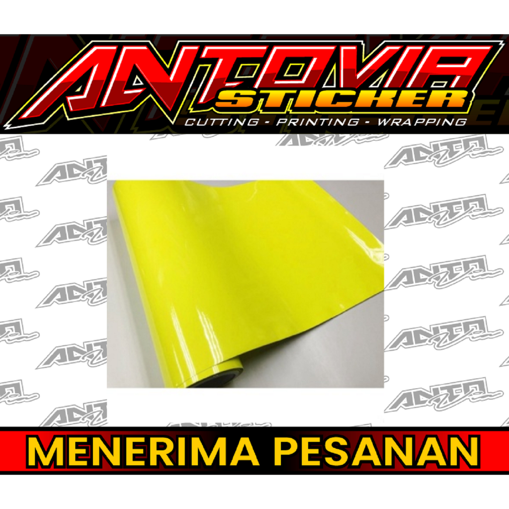 

Stiker Bhan Nyala + Warana kuning Stabilo Ukuran 120x60 Cm + Bisa Request warna lain