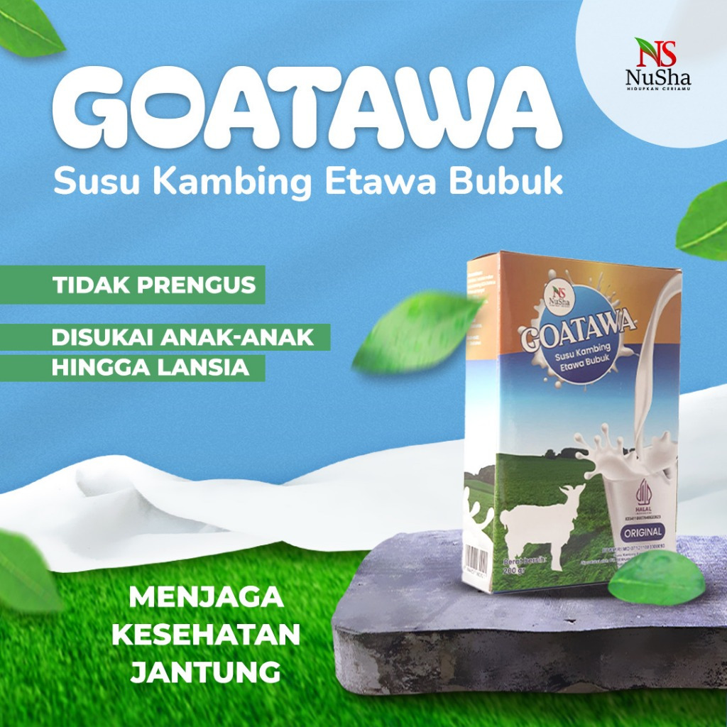 

Susu Kambing Etawa GOATAWA 200gr Atasi Nyeri sendi- Pernafasan-bagus untuk tulang