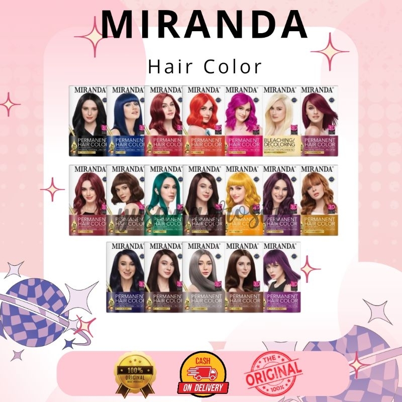 [YUSANA 100% ORIGINAL] MIRANDA HAIR COLOR PERMANENT |MIRANDA |PEWARNA RAMBUT |PERMANENT