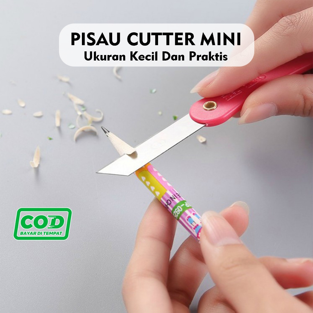 

Pisau Lipat Serbaguna Pisau Cutter Lipat Mini Foldable Knife Cutter Lipat Tajam Pemotong Kertas
