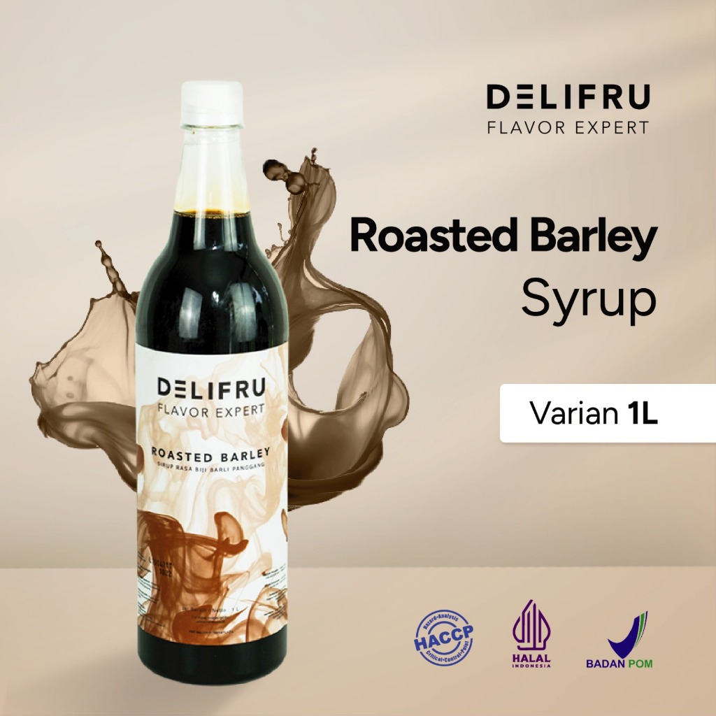 

Syrup Roasted Barley Delifru 1 Liter - Sirup Jelai Panggang Premium