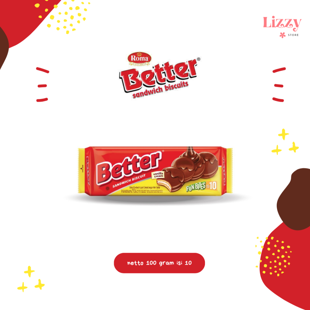 

Better Sandwich Biscuit Vanila Cream Fun Bites 100gr