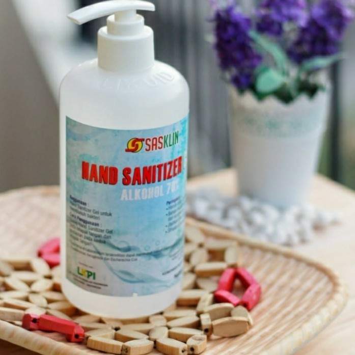 Sasklin Hand Sanitizer Gel Pump 500ml / Sasklin Pump Aseptic Gel / Antiseptik Setara ONEMED