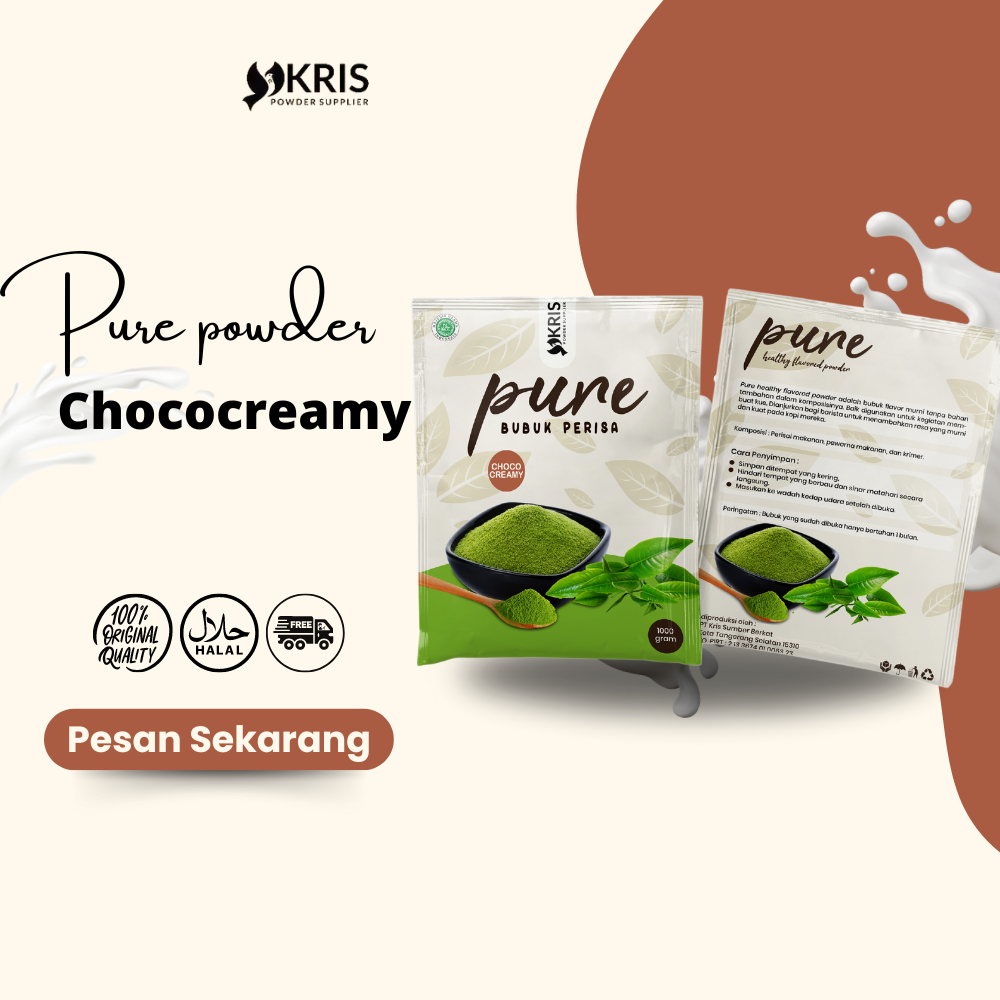 

Bubuk Perisa Makanan Chococreamy, Cappuccino, Mochaccino, Tiramisu Pure Powder 1000gr