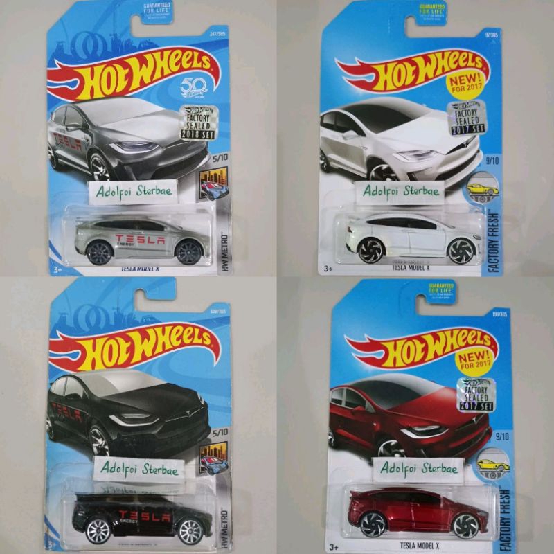 hotwheels hot wheels tesla model x hw metro factory sealed tesla energy factory fresh akta hw green 