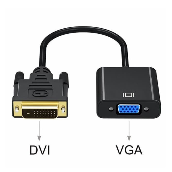 Kabel DVI-D 24+1 to VGA HDTV Converter Monitor Cable DVI TO VGA active