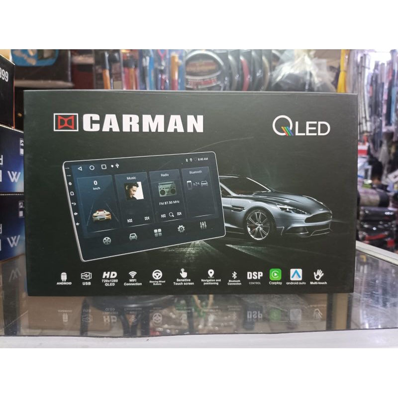Android Q LED ram 6/128 9inc carman Anti lemot android 12.0 audio mobil