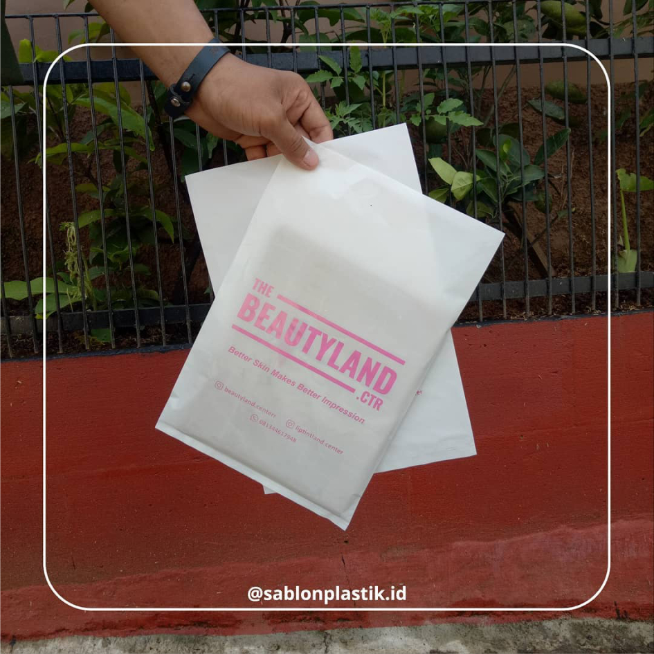 

(Isi 100pcs) Plastik Sablon HD Packing 20x28cm, FREE DESAIN - SEJATIPRINTING