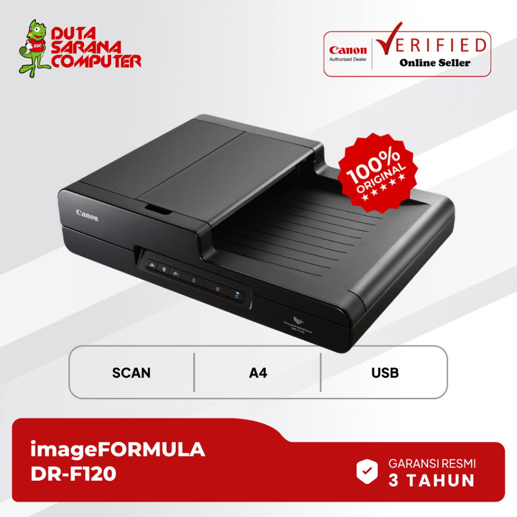 Scanner CANON IMAGE FORMULA DR F120 DR-F120 SCANNER F4 MURAH