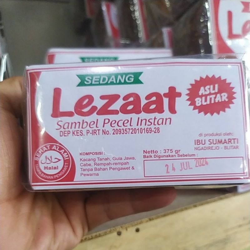 

SAMBEL PECEL LEZAT ASLI BLITAR "SEDANG" 375gr