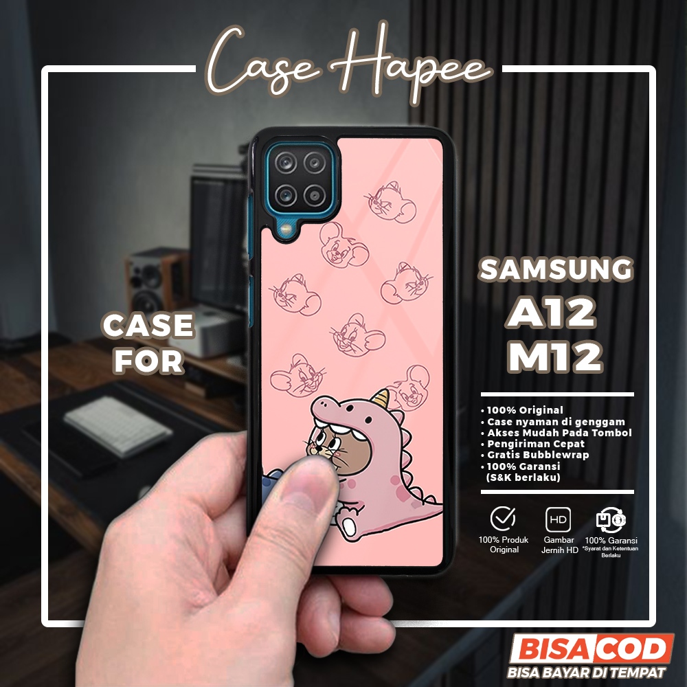 Case Samsung A12 M12 Casing Samsung A12 M12 [SPBB] Casehapee Case Glossy Case Aesthetic Custom Case 