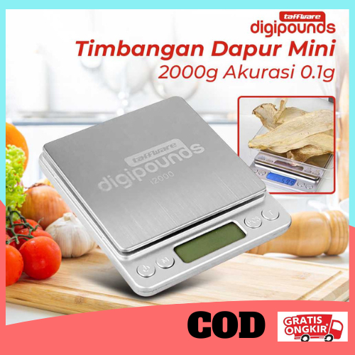 [PRODUK ORIGINAL 100%] Taffware Digipounds Timbangan Dapur Mini Digital Scale/Timbangan Dapur Digita