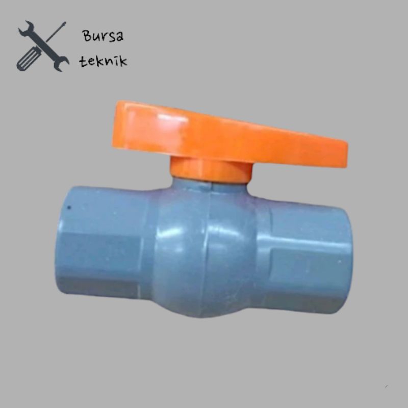 (COD) Ball valve 1/2 inch stop kran 1/2 inch plastik PVC vpr murah meriah