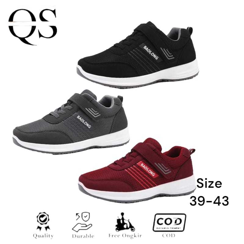 QS - PROMO RAMADHAN SNEAKERS PRIA DAN WANITA || SEPATU PRIA WANITA || SEPATU BAOLONG KEKINIAN PRIA W