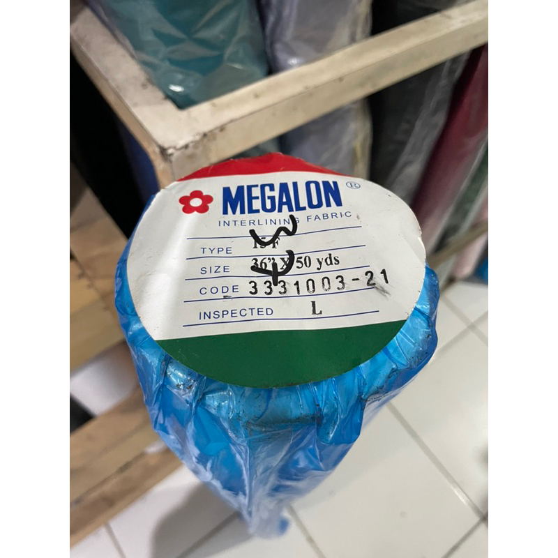 kain kapas lem 15F Megalon/ kain pelapis/ harga per meter
