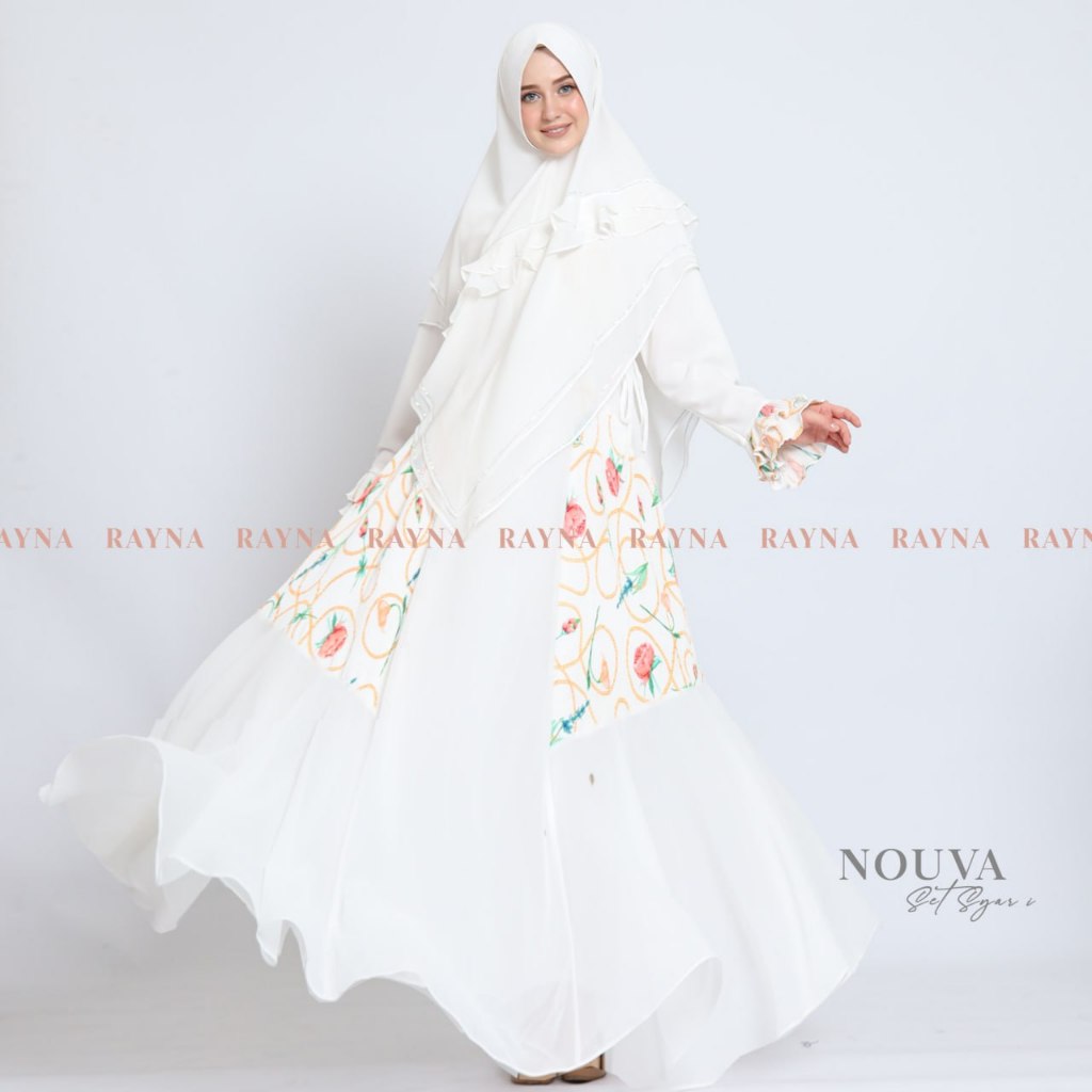 RAYNA - Nouva Set Khimar - Set Syari Premium Original