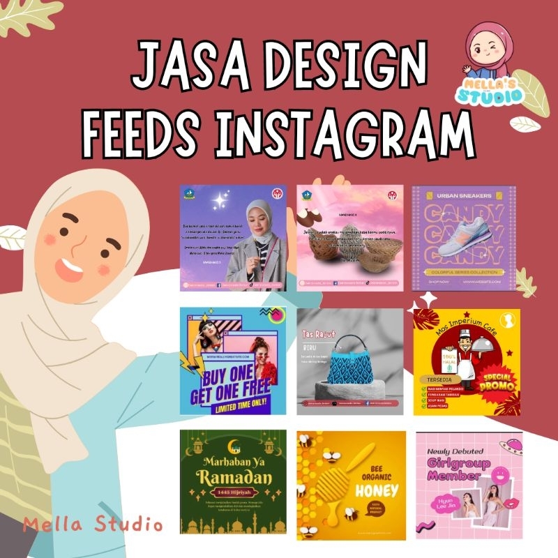 JASA DESIGN FEEDS INSTAGRAM - MELLA STUDIO