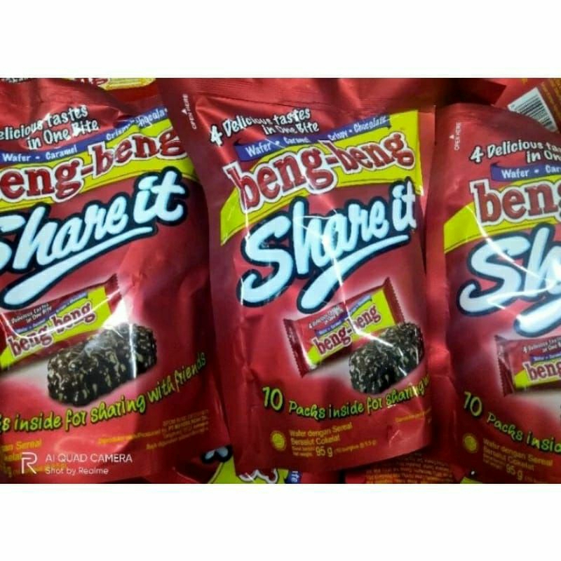 

beng beng share it isi 10 pcs/ wafer caramel beng-beng