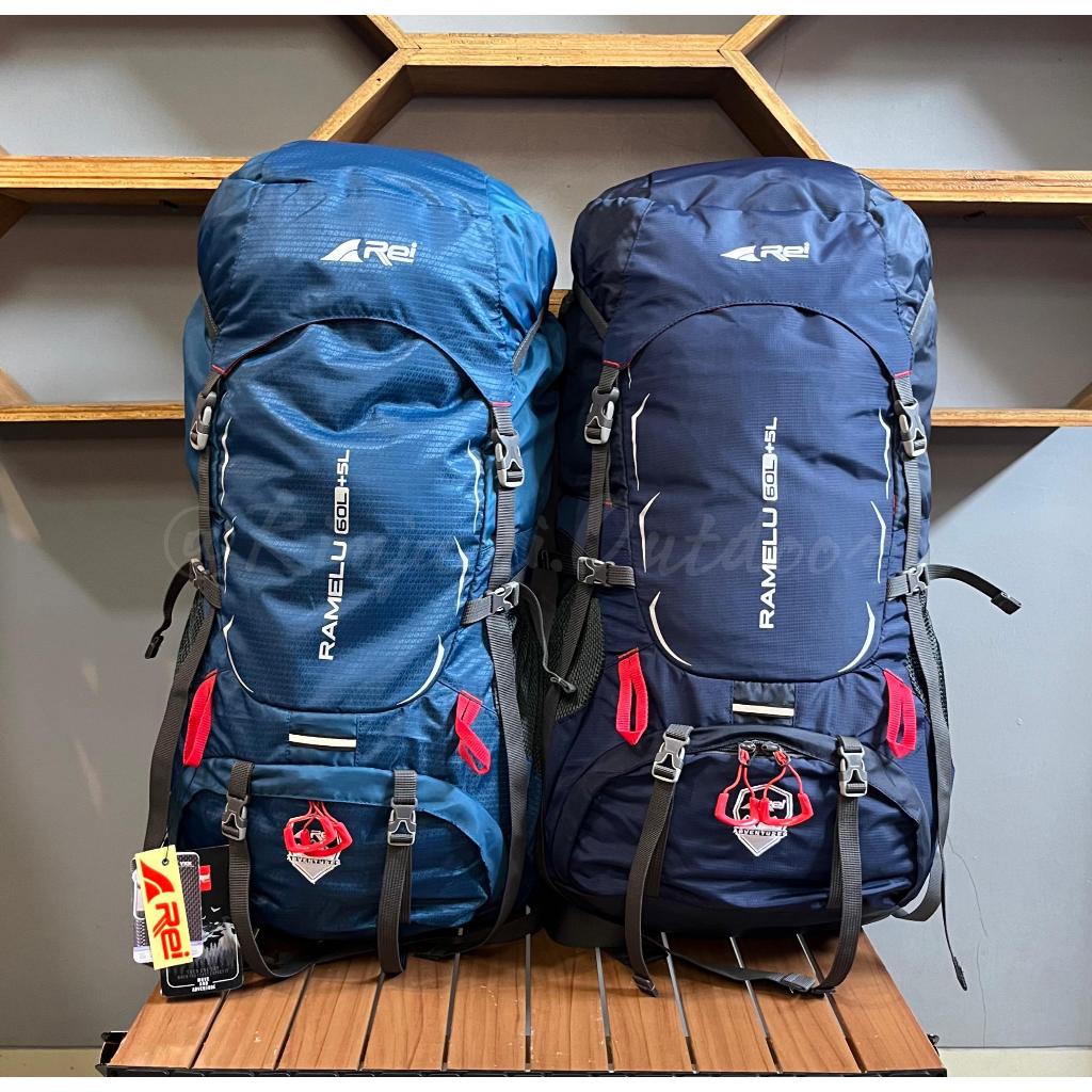 TAS GUNUNG RAMELU 60+5L AREI OUTDOOGEAR ORIGINAL AREI CARRIER TAS HIKING REI KERIL 65L AREI RAMELU