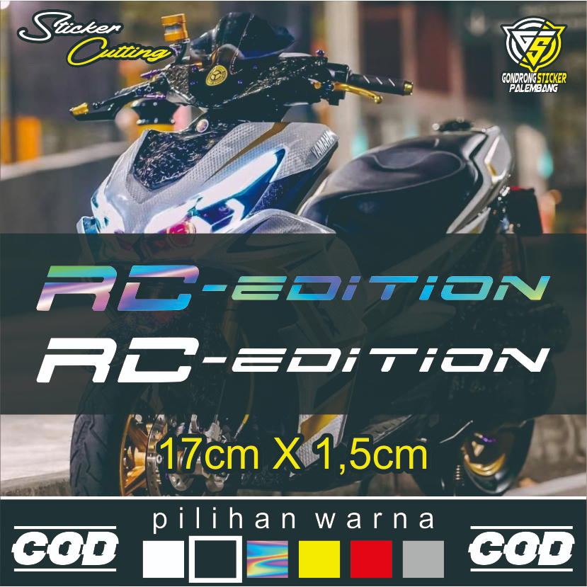 Sticker Cutting RC EDITION Shock Depan Motor - Sticker Shock Depan Motor Matic
