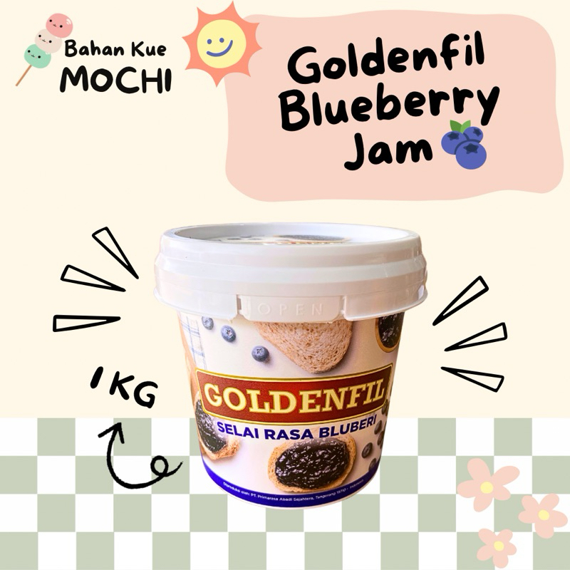 

Goldenfil Blueberry Jam 1 KG / Selai Blueberry Goldenfil