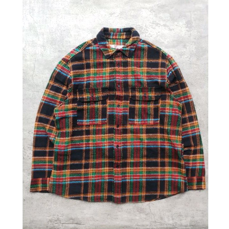 KEMEJA FLANNEL SECOND | FLANNEL 8SECONDS | WOOL FLANNEL SECOND | PLAID FLANNEL