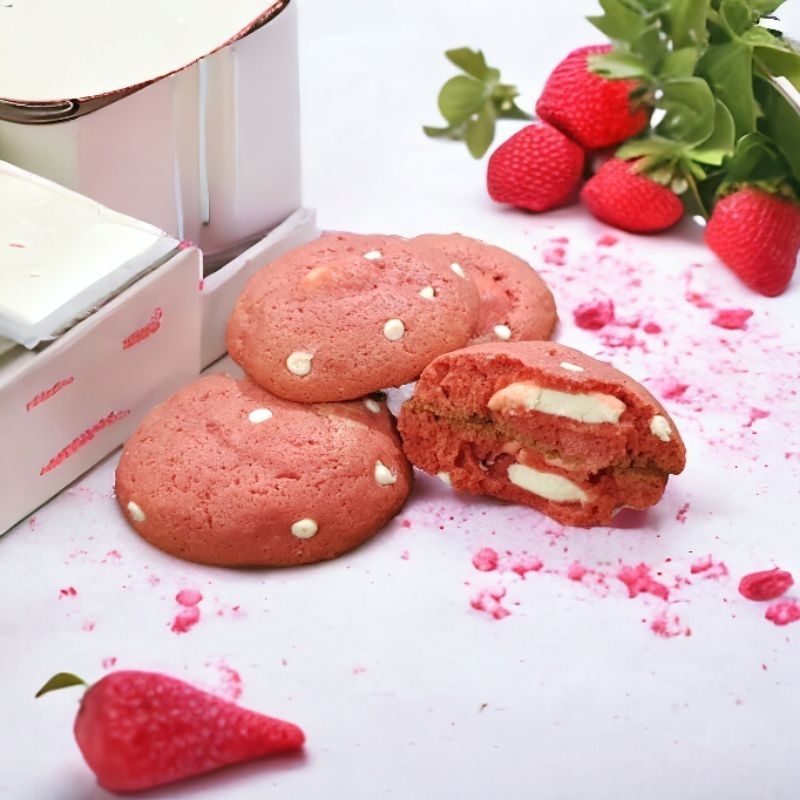 

Strawberry Cheese Soft Baked Cookie