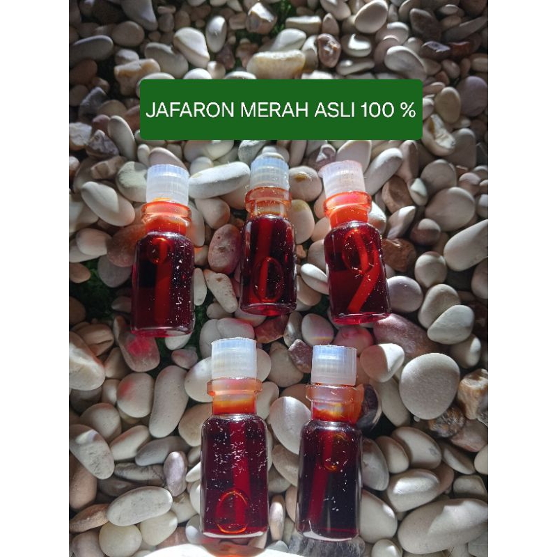 JAFARON MERAH SAUDI ASLI 3 ML ( murni tidak pakai pengental)